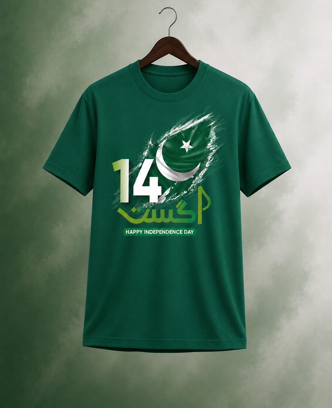 Azadi-4 Premium T-Shirt Green