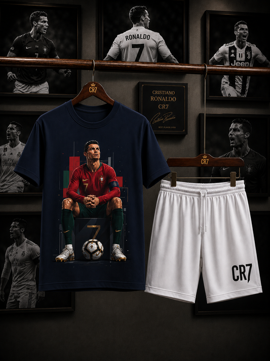 Ronaldo Attitude Navy/White Set