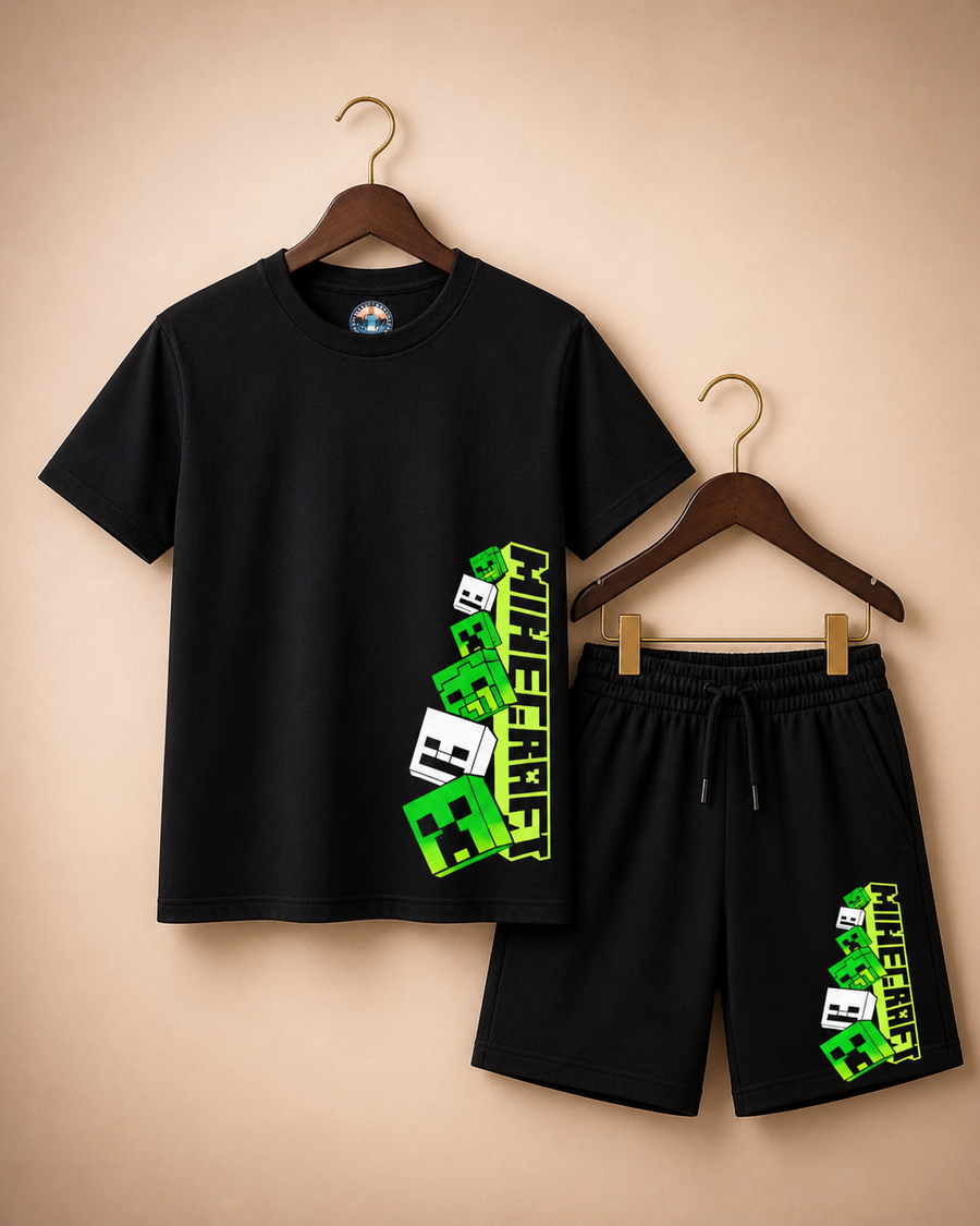 Mine Craft Dynamic Boys Shorts Set