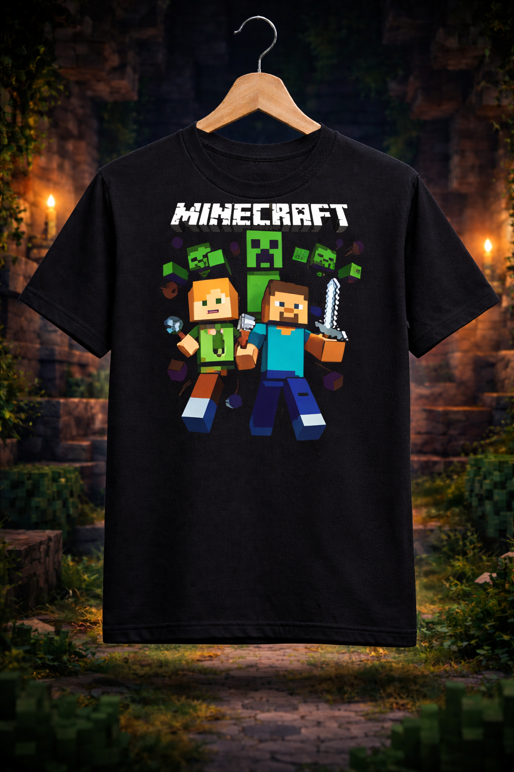 MineCraft Front/Back T-Shirt