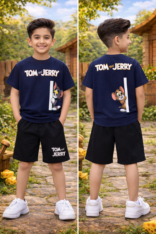 Tom & Jerry Front Back Shorts Set